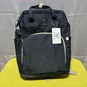 LAND Traveling Share Diaper Bag Backpack Black Large Capacity